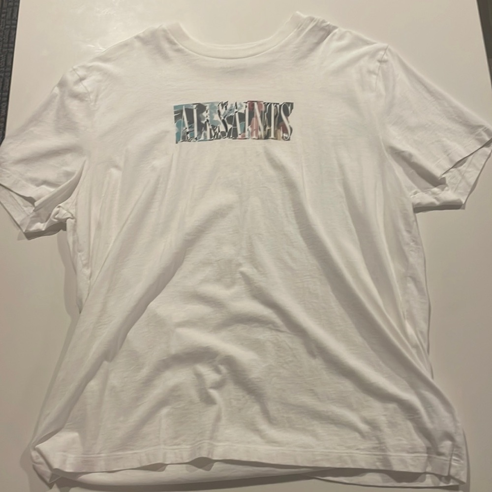 AllSaints Graphic T, White & Medium